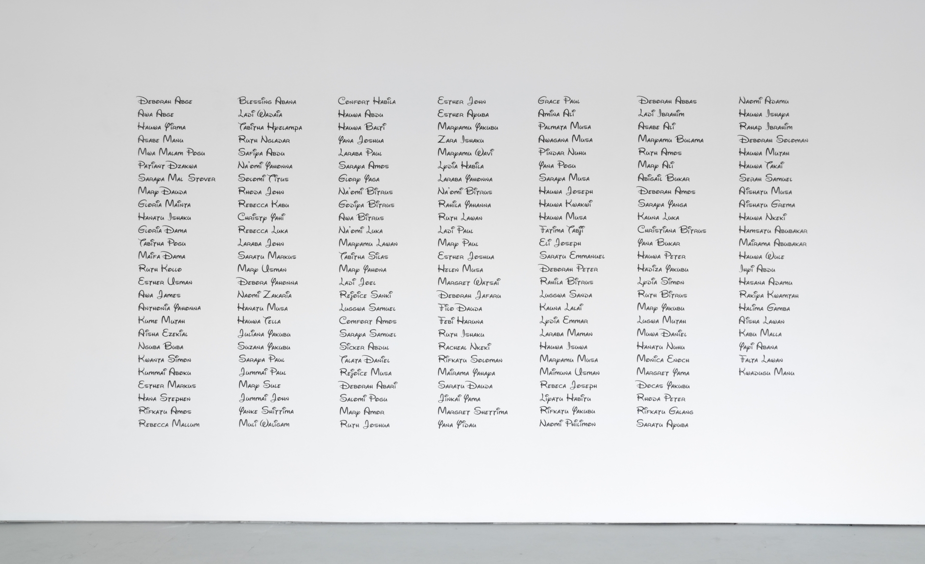 List of Names (the identity economy after Chibok), 2015